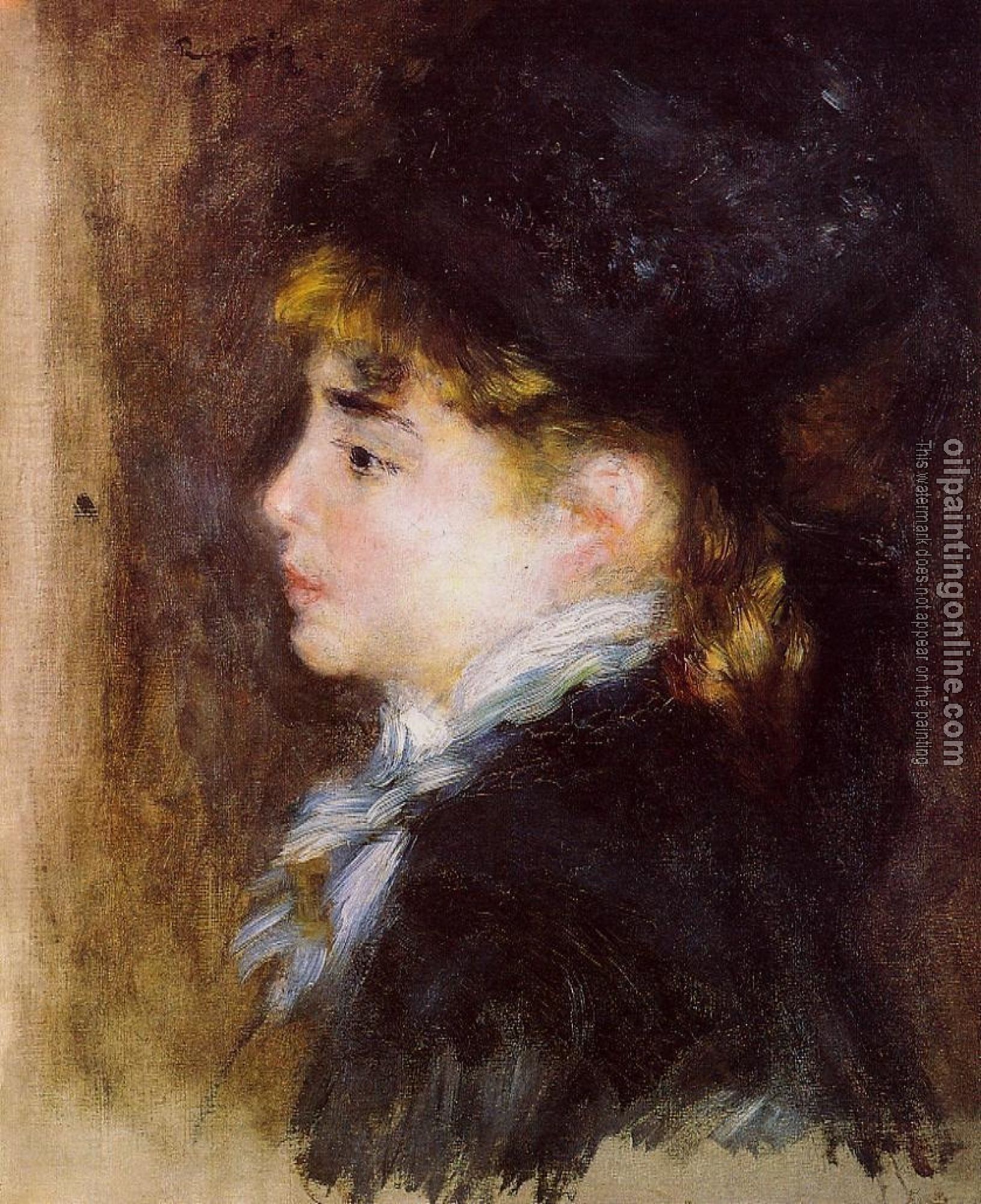 Renoir, Pierre Auguste - Portrait of Margot, Portrait of a Model